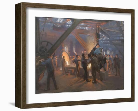 Burmeister and Wain Iron Foundry 1885-Peder Severin Kroyer-Framed Giclee Print