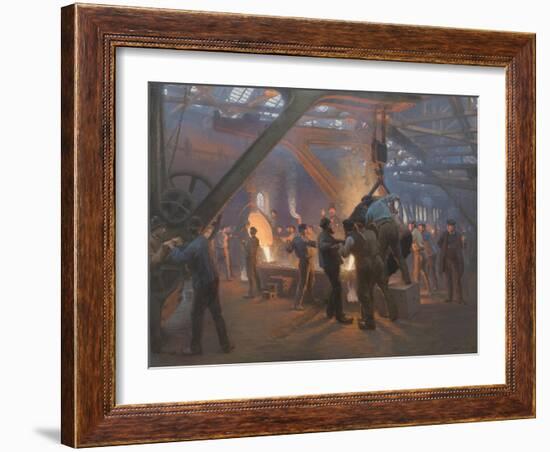 Burmeister and Wain Iron Foundry 1885-Peder Severin Kroyer-Framed Giclee Print