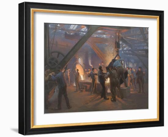 Burmeister and Wain Iron Foundry 1885-Peder Severin Kroyer-Framed Giclee Print