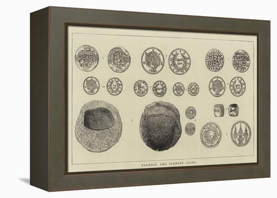 Burmese and Siamese Coins-null-Framed Premier Image Canvas