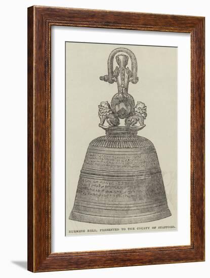 Burmese Bell, Presented to the County of Stafford-null-Framed Giclee Print