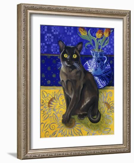 Burmese Cat, Series I-Isy Ochoa-Framed Giclee Print