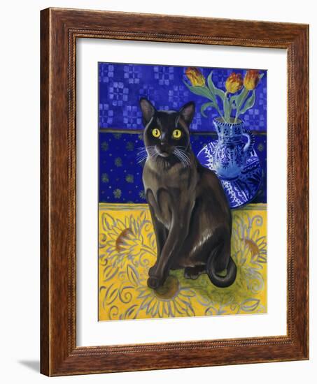 Burmese Cat, Series I-Isy Ochoa-Framed Giclee Print