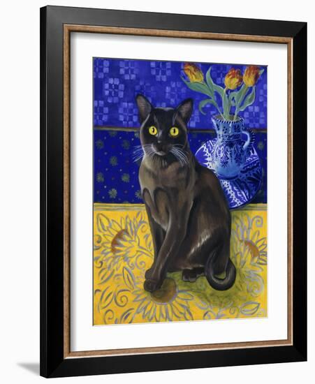 Burmese Cat, Series I-Isy Ochoa-Framed Giclee Print