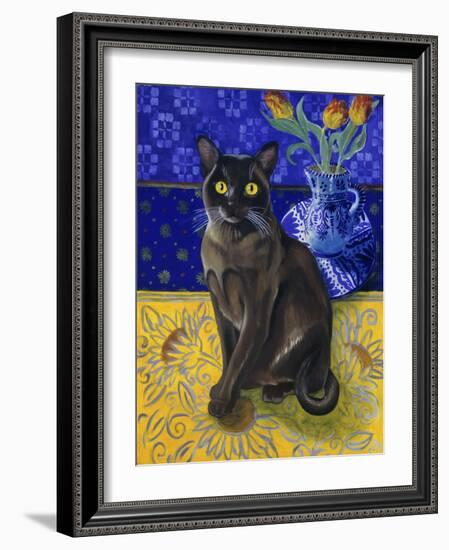 Burmese Cat, Series I-Isy Ochoa-Framed Giclee Print