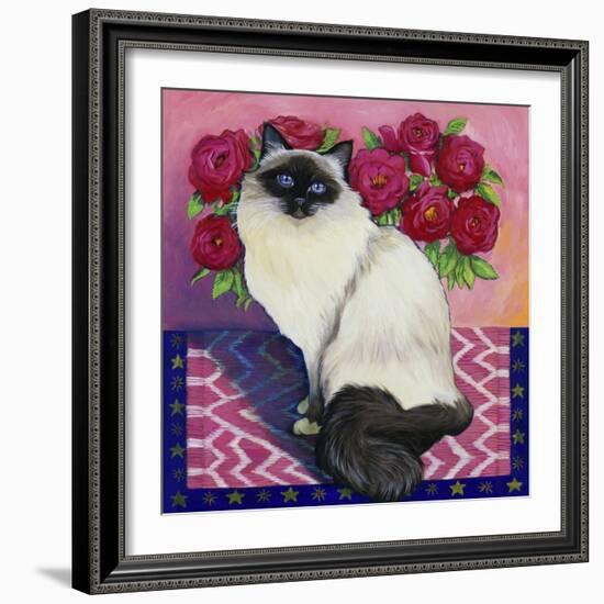 Burmese Cat, Series II-Isy Ochoa-Framed Giclee Print