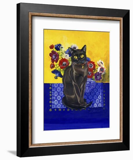 Burmese Cat, Series II-Isy Ochoa-Framed Premium Giclee Print