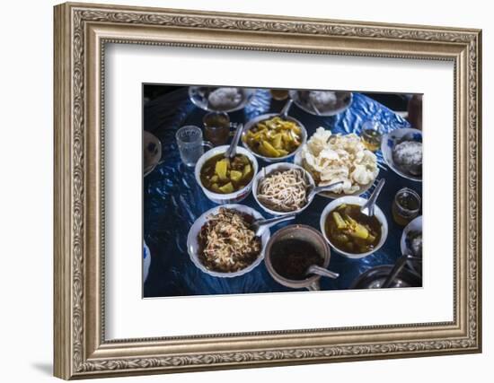 Burmese Food in Pankam Village, Shan State, Myanmar (Burma)-Matthew Williams-Ellis-Framed Photographic Print