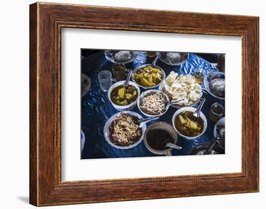 Burmese Food in Pankam Village, Shan State, Myanmar (Burma)-Matthew Williams-Ellis-Framed Photographic Print