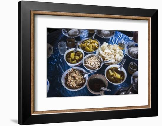 Burmese Food in Pankam Village, Shan State, Myanmar (Burma)-Matthew Williams-Ellis-Framed Photographic Print