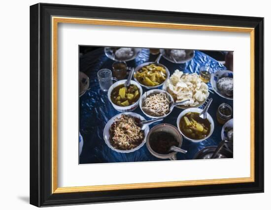 Burmese Food in Pankam Village, Shan State, Myanmar (Burma)-Matthew Williams-Ellis-Framed Photographic Print