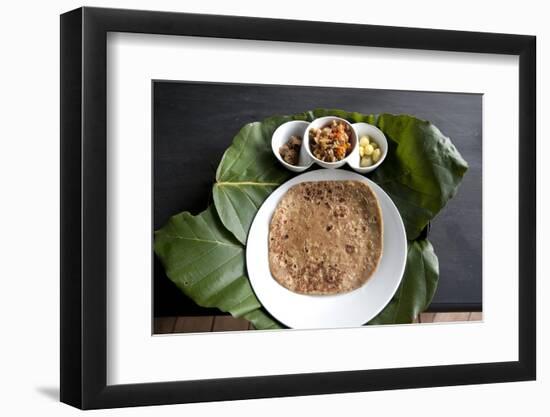 Burmese Lunch of Chapati with Beef Curry, Southern Shan State-Annie Owen-Framed Photographic Print