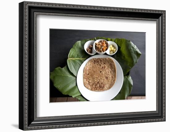 Burmese Lunch of Chapati with Beef Curry, Southern Shan State-Annie Owen-Framed Photographic Print