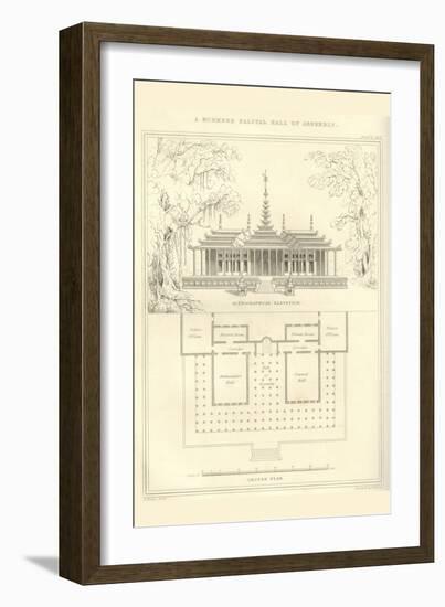 Burmese Palatial Hall of Assembly-Richard Brown-Framed Art Print