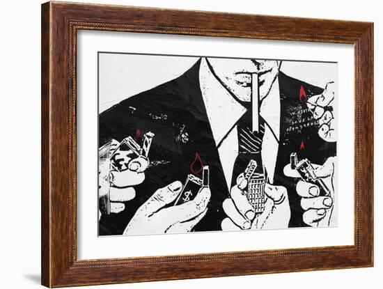 Burn-Alex Cherry-Framed Premium Giclee Print