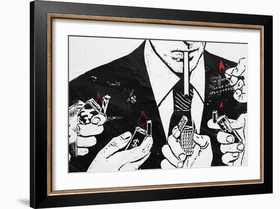 Burn-Alex Cherry-Framed Premium Giclee Print