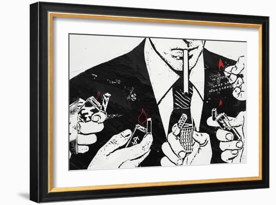 Burn-Alex Cherry-Framed Premium Giclee Print