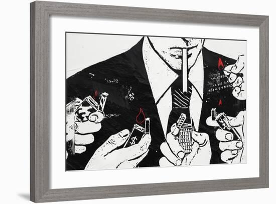 Burn-Alex Cherry-Framed Art Print