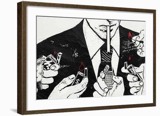 Burn-Alex Cherry-Framed Art Print