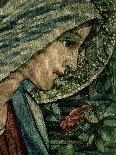 The Virgin's Face, Detail from the Adoration of the Magi, William Morris and Co. Merton Abbey-Burne-Jones & Morris-Mounted Giclee Print