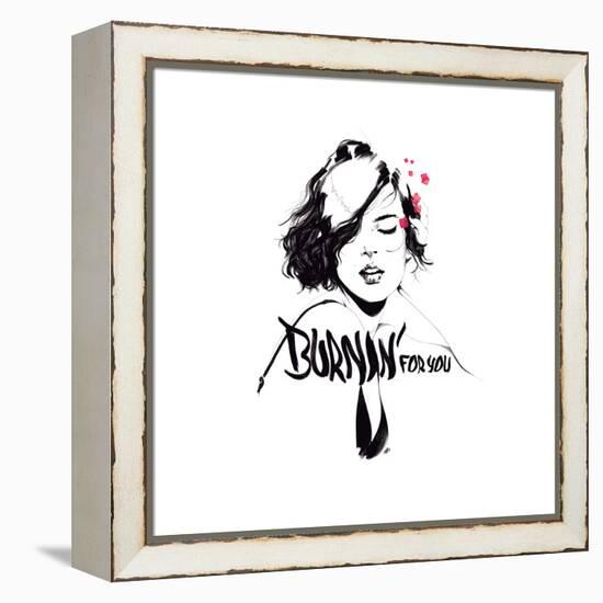 Burnin-Manuel Rebollo-Framed Stretched Canvas