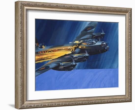 Burning Aircraft-Wilf Hardy-Framed Giclee Print