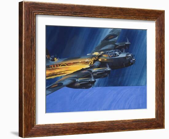 Burning Aircraft-Wilf Hardy-Framed Giclee Print