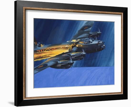 Burning Aircraft-Wilf Hardy-Framed Giclee Print