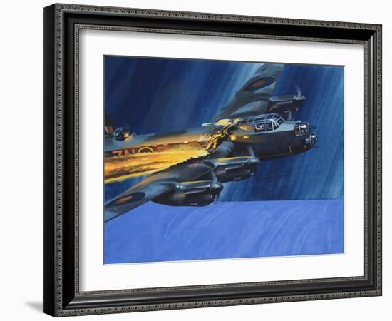 Burning Aircraft-Wilf Hardy-Framed Giclee Print