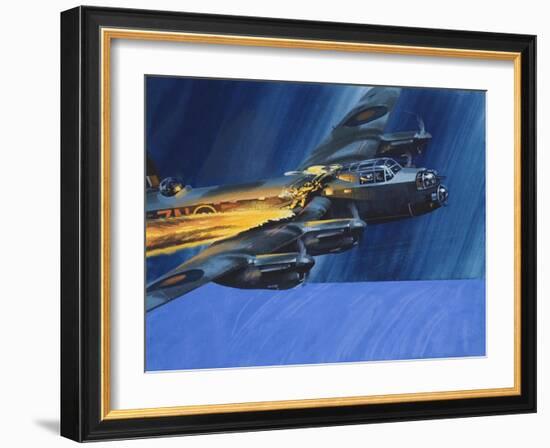 Burning Aircraft-Wilf Hardy-Framed Giclee Print