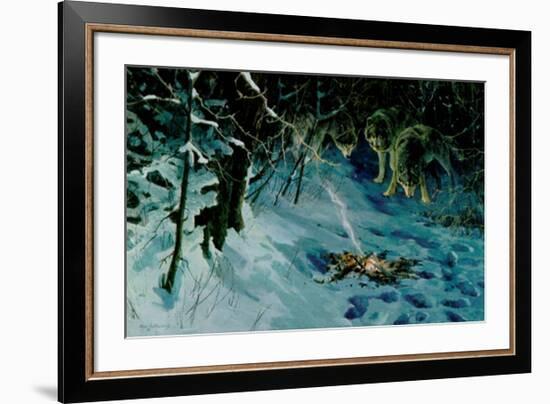 Burning Amber-Alan Sakhavarz-Framed Art Print