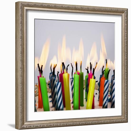 Burning Birthday Candles-Beathan-Framed Photographic Print