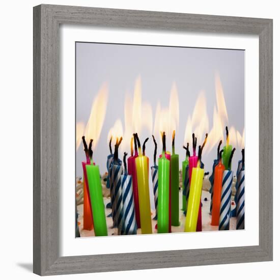 Burning Birthday Candles-Beathan-Framed Photographic Print