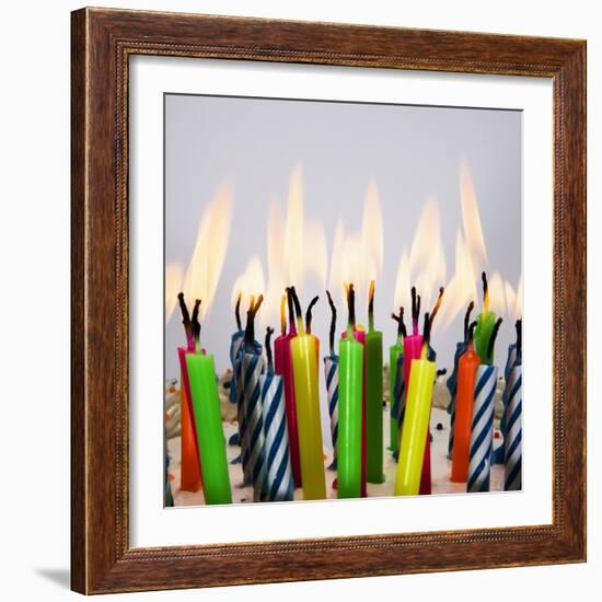 Burning Birthday Candles-Beathan-Framed Photographic Print