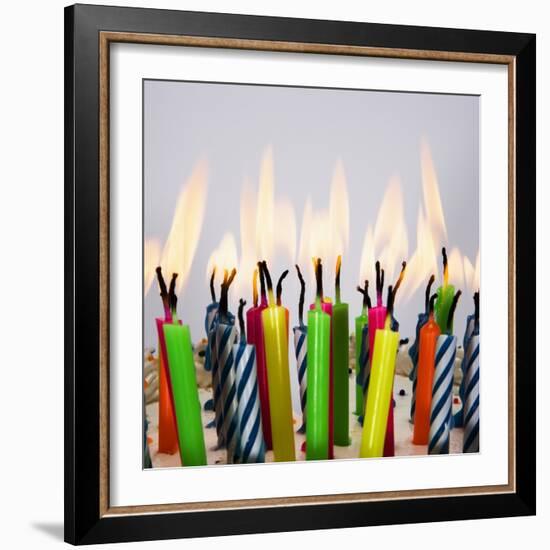 Burning Birthday Candles-Beathan-Framed Photographic Print