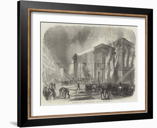 Burning of Covent-Garden Theatre-null-Framed Giclee Print