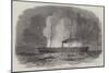 Burning of The City of Pittsburg, American Merchant Steamer-null-Mounted Giclee Print