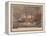 Burning of the Clipper Ship, 'Golden Light'-Currier & Ives-Framed Premier Image Canvas