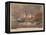 Burning of the Clipper Ship, 'Golden Light'-Currier & Ives-Framed Premier Image Canvas