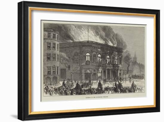 Burning of the Edinburgh Theatre-null-Framed Giclee Print