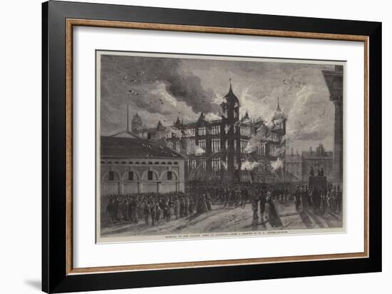 Burning of the Sailors Home at Liverpool-Richard Principal Leitch-Framed Giclee Print