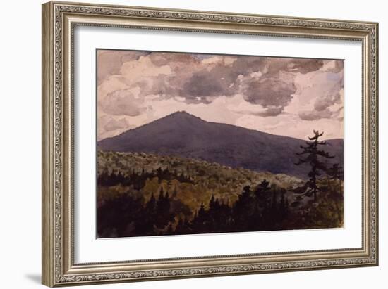 Burnt Mountain, 1902 (W/C & Graphite on Wove Paper)-Winslow Homer-Framed Giclee Print