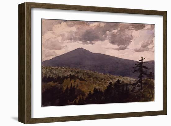 Burnt Mountain, 1902 (W/C & Graphite on Wove Paper)-Winslow Homer-Framed Giclee Print