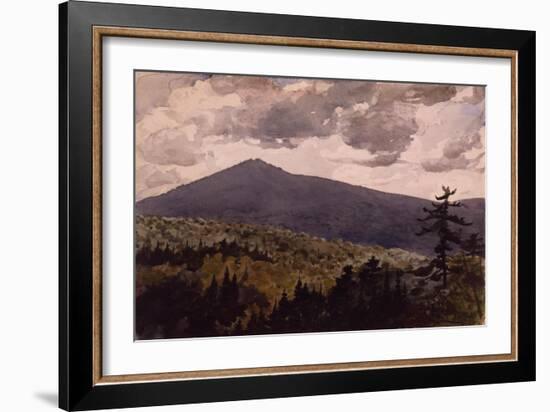 Burnt Mountain, 1902 (W/C & Graphite on Wove Paper)-Winslow Homer-Framed Giclee Print