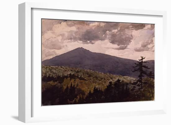 Burnt Mountain, 1902 (W/C & Graphite on Wove Paper)-Winslow Homer-Framed Giclee Print