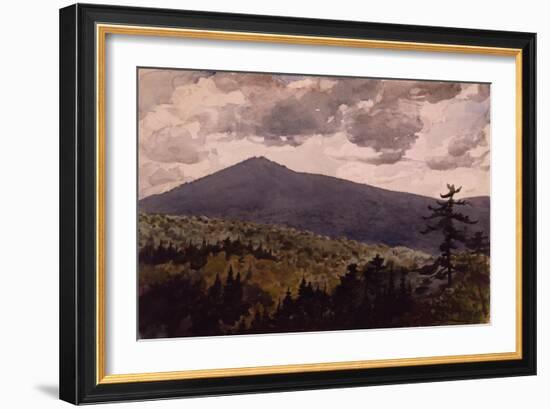 Burnt Mountain, 1902 (W/C & Graphite on Wove Paper)-Winslow Homer-Framed Giclee Print
