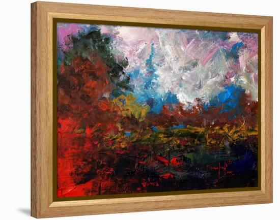 Burnt Orange Landscape-Joseph Marshal Foster-Framed Stretched Canvas