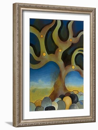 Burnt Tree, 2008-Jan Groneberg-Framed Giclee Print