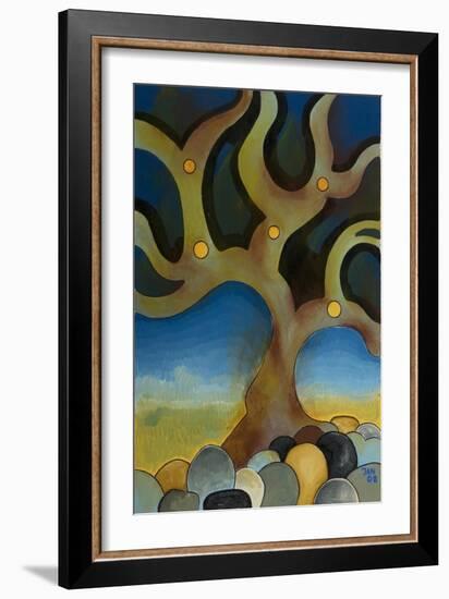 Burnt Tree, 2008-Jan Groneberg-Framed Giclee Print