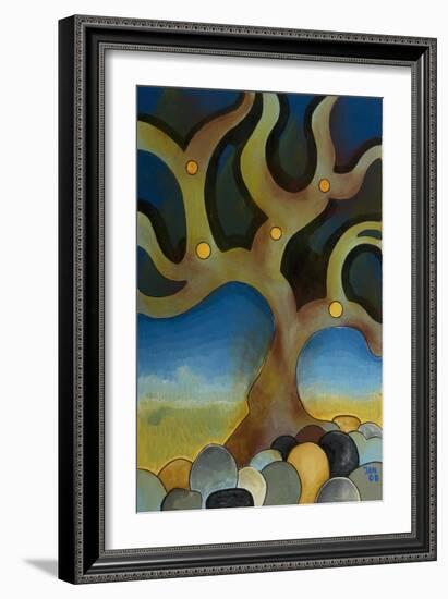 Burnt Tree, 2008-Jan Groneberg-Framed Giclee Print